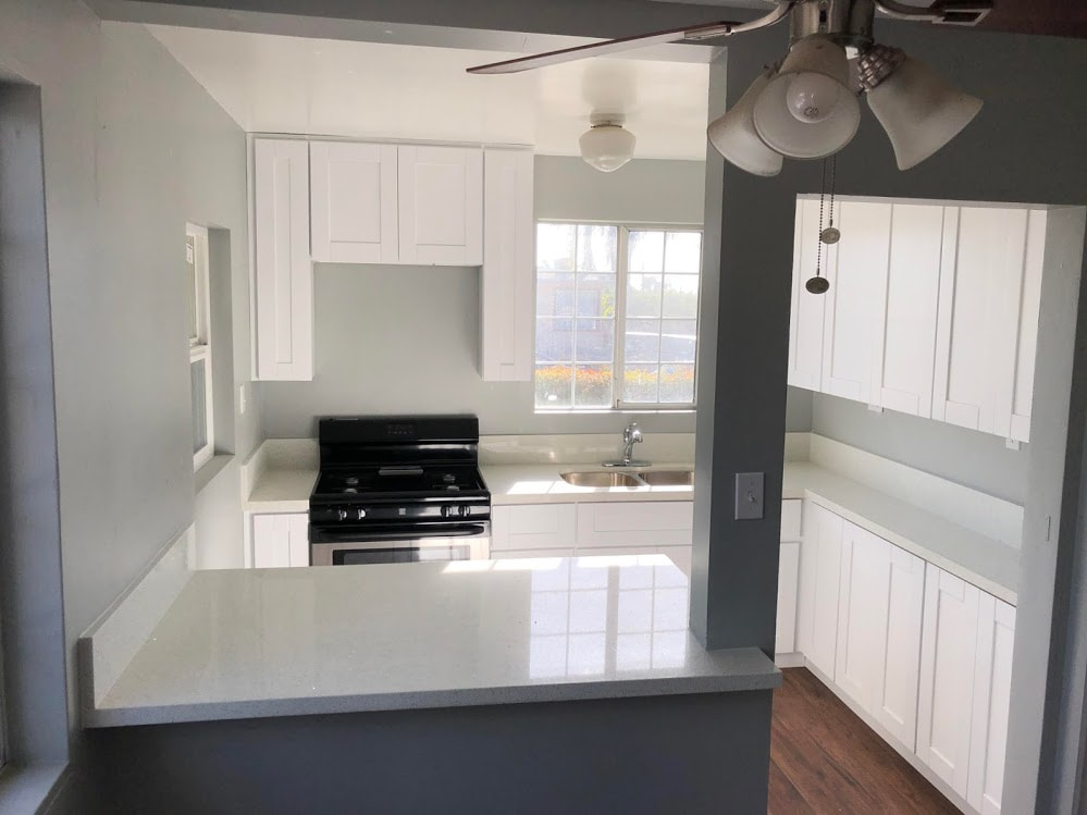 Renovated kitchen in a rental property